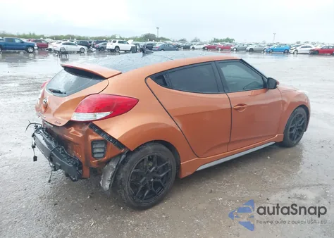 2015 Hyundai Veloster Turbo from USA, damaged, VIN KMHTC6AE5FU236383